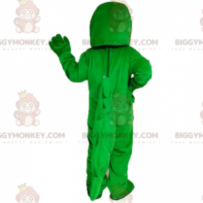 Neon Green and White Crocodile BIGGYMONKEY™ Mascot Costume –