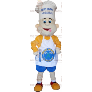 Costume da mascotte da chef BIGGYMONKEY™ con grazioso cappello
