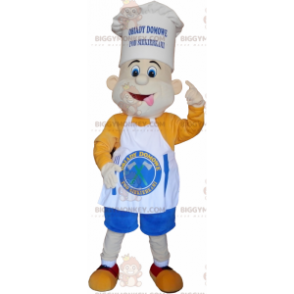 Chef BIGGYMONKEY™ Mascot Costume with Cute Hat and Apron –