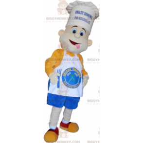 Chef BIGGYMONKEY™ Mascot Costume with Cute Hat and Apron –