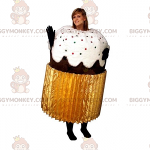 Fantasia de mascote de cupcake de chocolate BIGGYMONKEY™ –