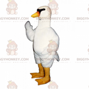 Costume de mascotte BIGGYMONKEY™ de cygne aux yeux noirs -