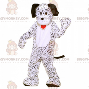 BIGGYMONKEY™ maskottiasu, dalmatialainen mustilla korvilla -