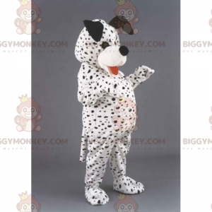 Dalmatiner BIGGYMONKEY™ Maskottchen-Kostüm mit winzigen Punkten