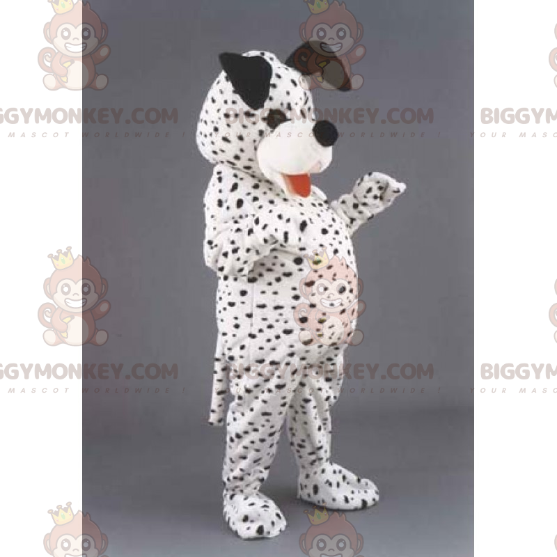 Dalmatisk BIGGYMONKEY™ maskotkostume med små pletter -