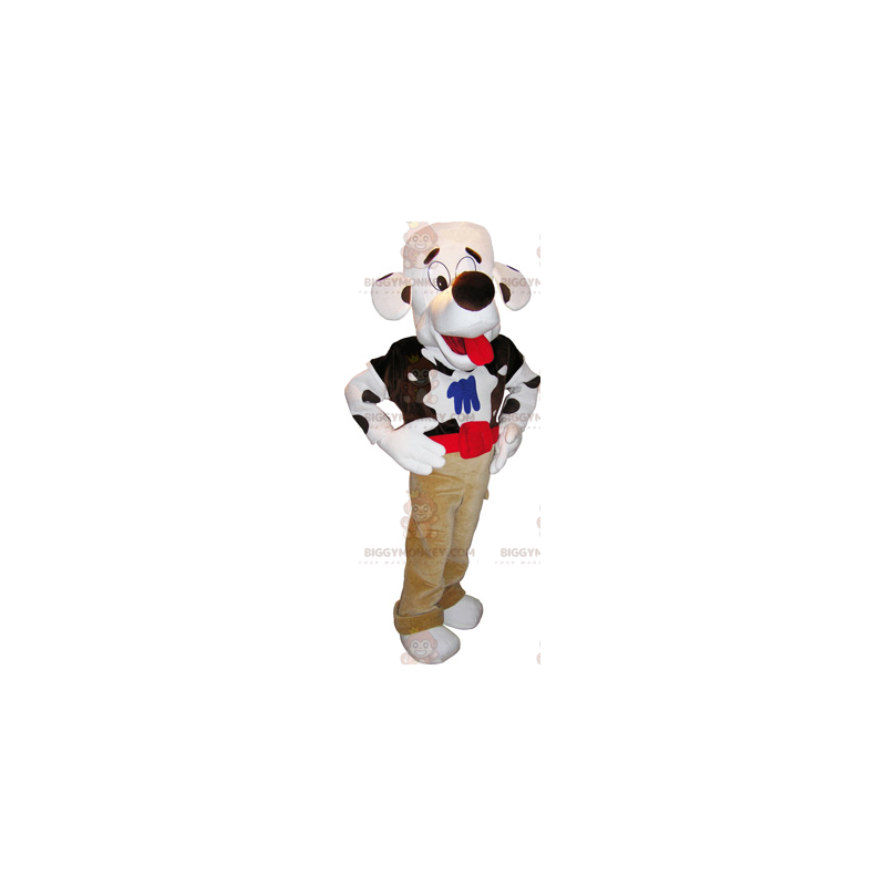 Fantasia de mascote BIGGYMONKEY™ dálmata de calça –
