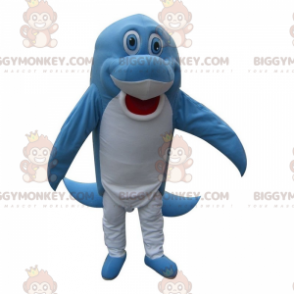Costume de mascotte BIGGYMONKEY™ de dauphin bleu -