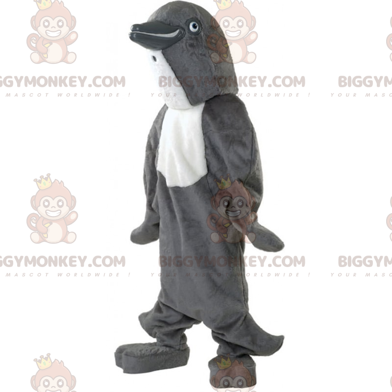 Costume de mascotte BIGGYMONKEY™ de dauphin gris -