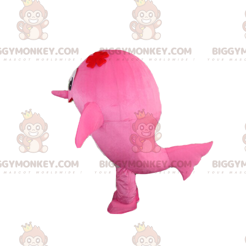 Disfraz de mascota del delfín rosa BIGGYMONKEY™ -