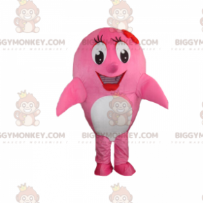 Fantasia de mascote de golfinho rosa BIGGYMONKEY™ –