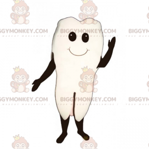 Costume da mascotte Tooth BIGGYMONKEY™ con faccina sorridente -