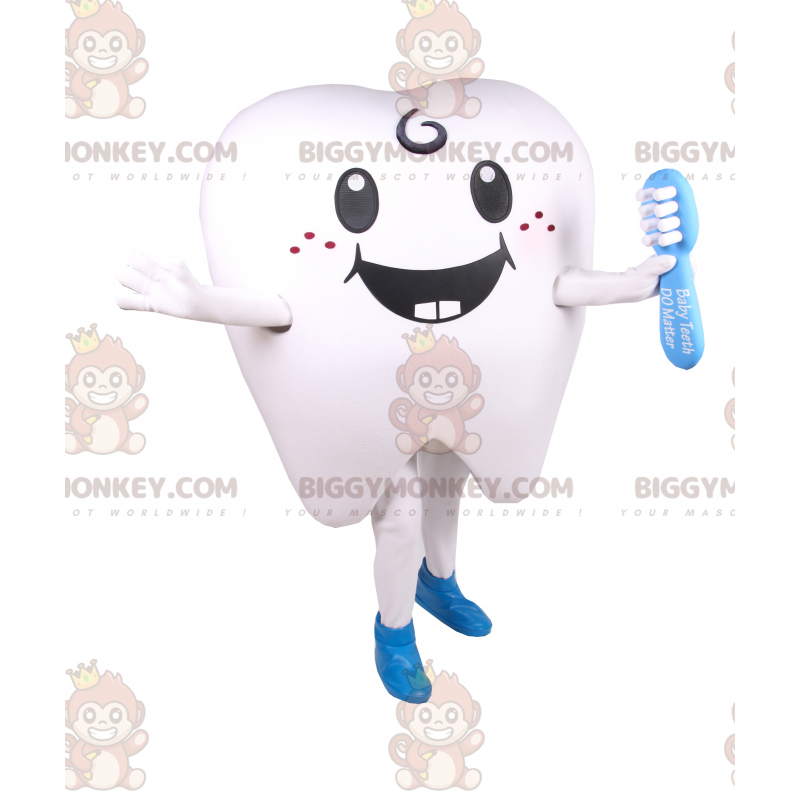 Lachende tand BIGGYMONKEY™ mascottekostuum - Biggymonkey.com
