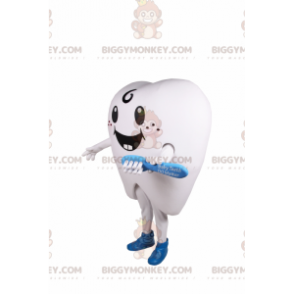 Costume da mascotte BIGGYMONKEY™ con il dente sorridente -