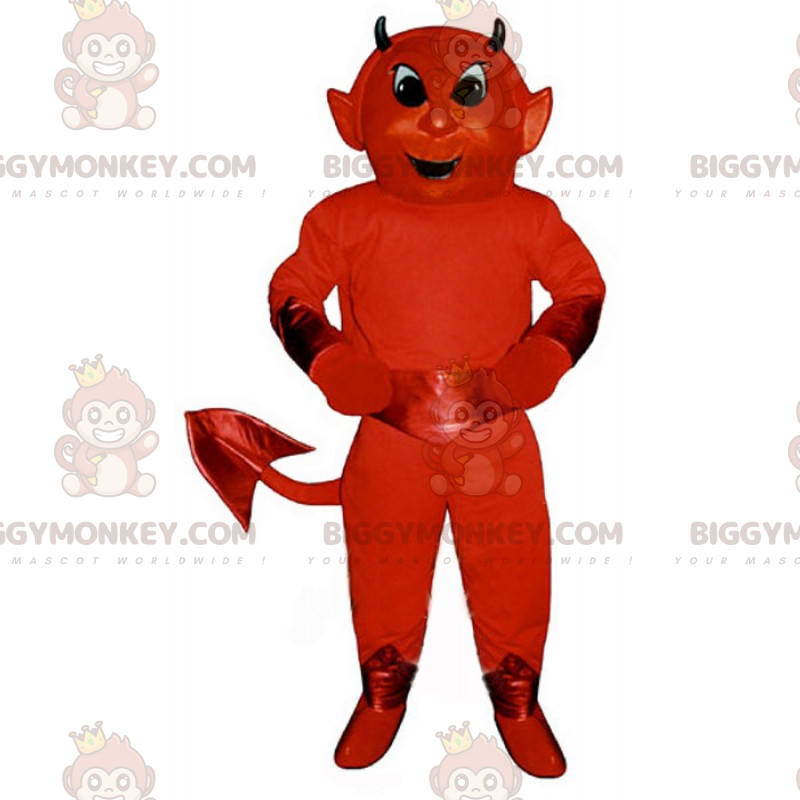 Costume de mascotte BIGGYMONKEY™ de diable rouge -