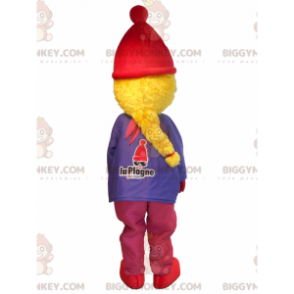 Costume de mascotte BIGGYMONKEY™ de petite fille blonde en