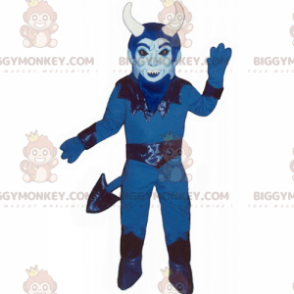 Costume de mascotte BIGGYMONKEY™ de diablotin bleu -