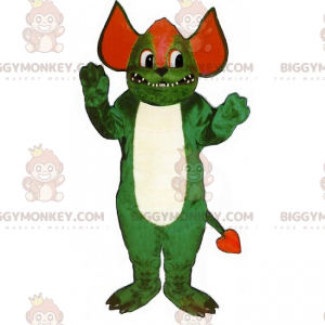 Costume de mascotte BIGGYMONKEY™ de diablotin vert et rouge -