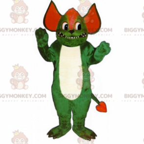 Grøn og rød Imp BIGGYMONKEY™ maskotkostume - Biggymonkey.com