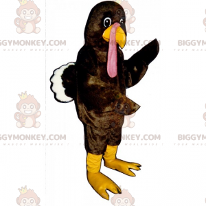 Costume de mascotte BIGGYMONKEY™ de dinde au plumage doux -