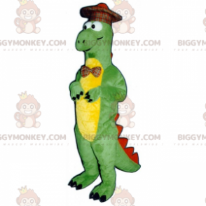 Στολή μασκότ Dino BIGGYMONKEY™ με καρό καπέλο - Biggymonkey.com