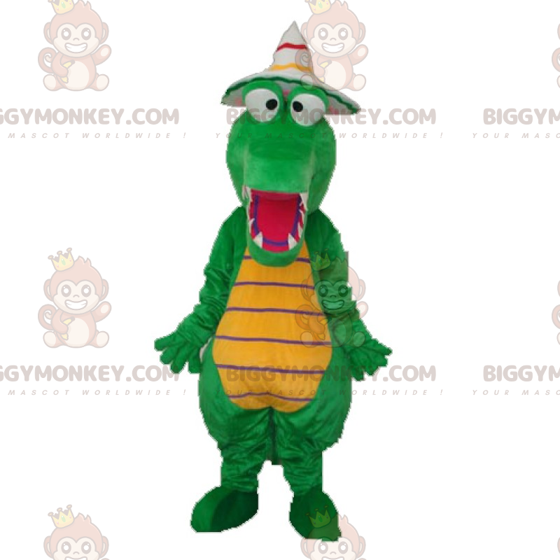 Costume da mascotte Dino BIGGYMONKEY™ con cappello a punta -