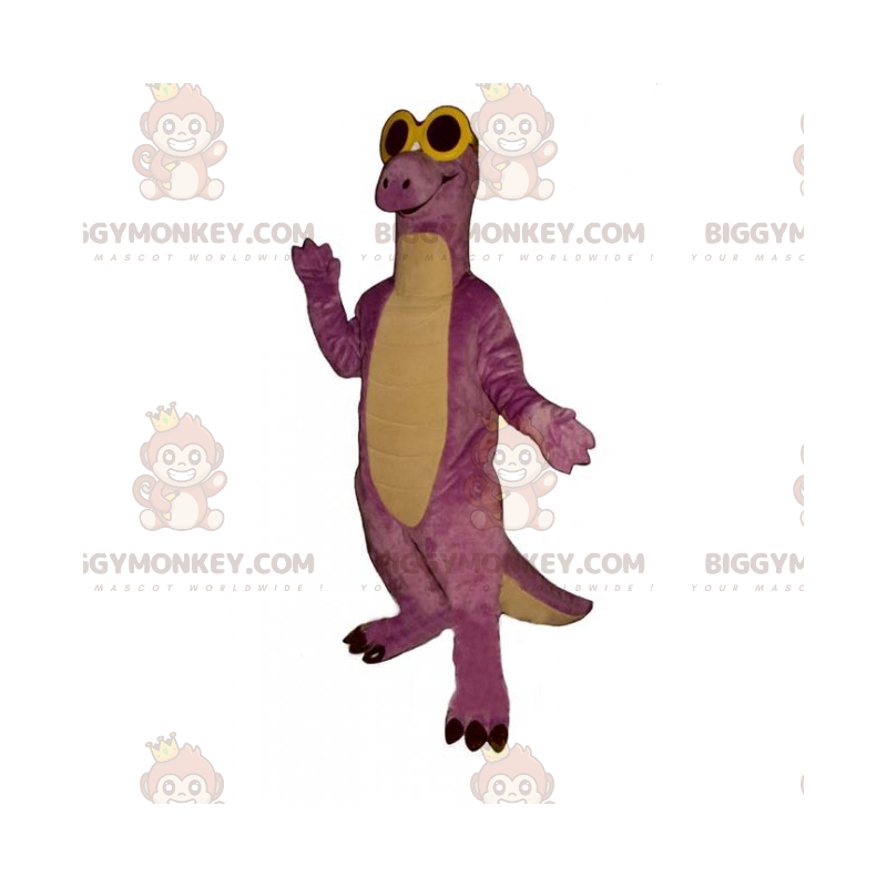 Dino BIGGYMONKEY™ Mascot Costume with Dark Glasses -