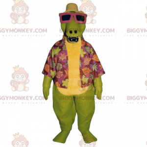 Dino BIGGYMONKEY™ maskotkostume i strandtøj - Biggymonkey.com