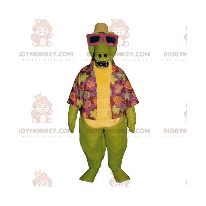 Kostium maskotki Dino BIGGYMONKEY™ w kostiumie plażowym -