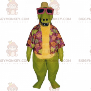 Disfraz de mascota Dino BIGGYMONKEY™ en ropa de playa -