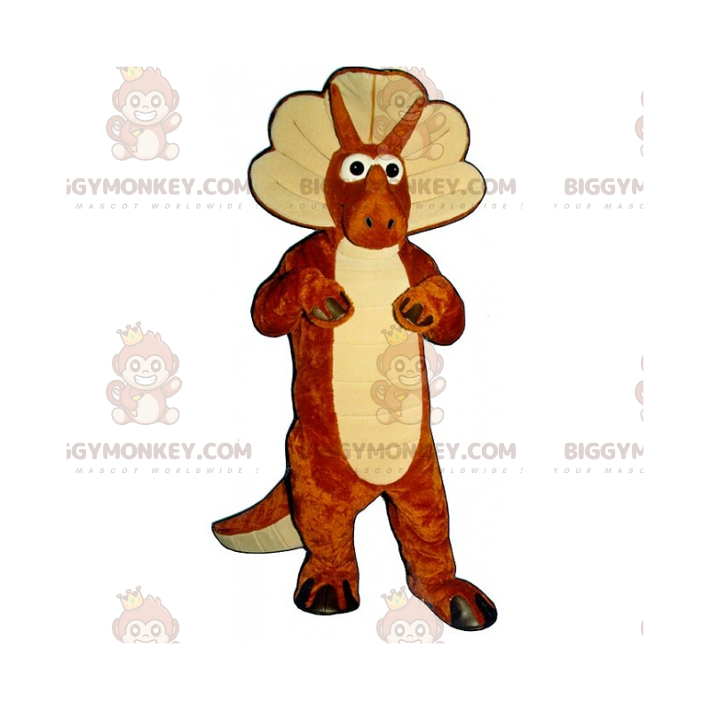 Dino Triceratops BIGGYMONKEY™ Maskottchenkostüm -