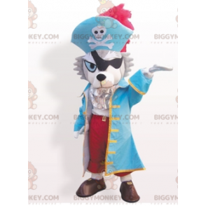 BIGGYMONKEY™ Disfraz de pirata para perro lobo Disfraz de