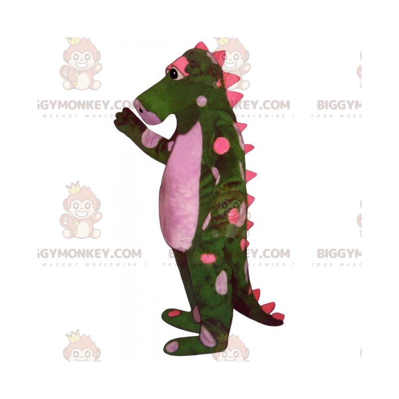 Costume della mascotte del dinosauro a pois BIGGYMONKEY™ -