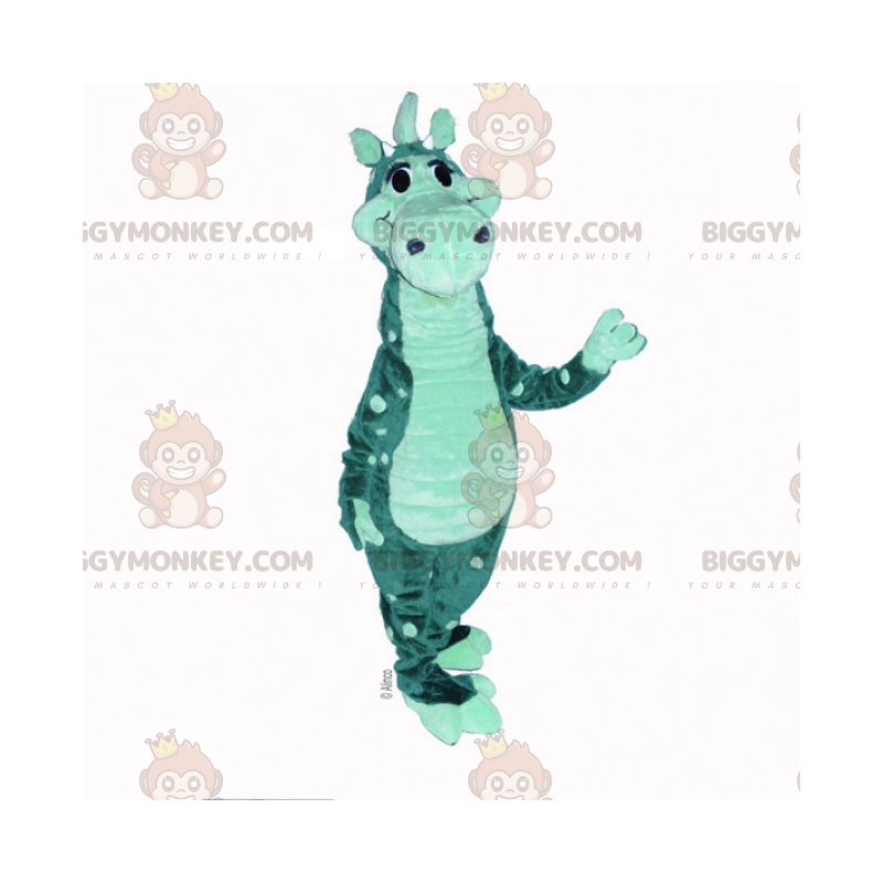 Costume mascotte BIGGYMONKEY™ dinosauro a pois bicolore -