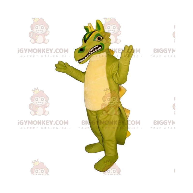Disfraz de mascota BIGGYMONKEY™ de dinosaurio con dientes