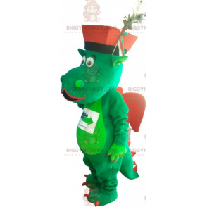 Kostium maskotki dinozaura BIGGYMONKEY™ z kapeluszem -