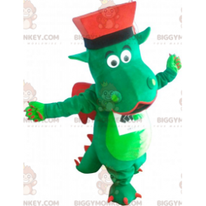 Dinosaur BIGGYMONKEY™ maskottiasu hatulla - Biggymonkey.com