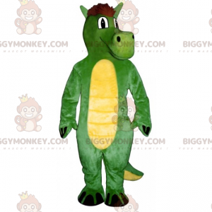 Dinosaur BIGGYMONKEY™ maskottiasu harjalla - Biggymonkey.com