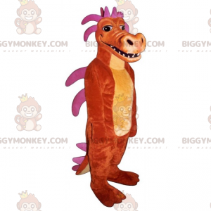 Costume da mascotte da dinosauro BIGGYMONKEY™ con punte rosa -