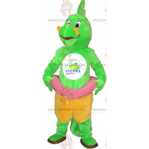 Costume de mascotte BIGGYMONKEY™ de dinosaure avec une bouée