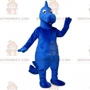 Blauer Dinosaurier BIGGYMONKEY™ Maskottchen Kostüm -