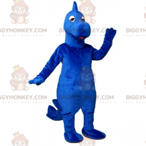Fantasia de mascote de dinossauro azul BIGGYMONKEY™ –