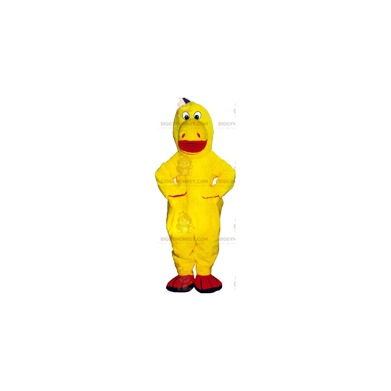 Costume de mascotte BIGGYMONKEY™ de dinosaure jaune -