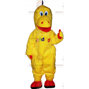 Costume de mascotte BIGGYMONKEY™ de dinosaure jaune -