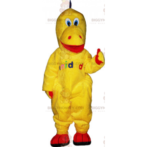 Disfraz de mascota dinosaurio amarillo BIGGYMONKEY™ -