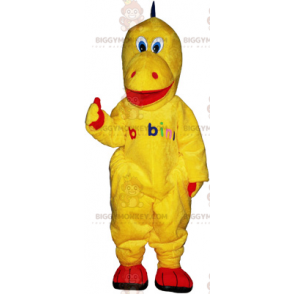 Costume de mascotte BIGGYMONKEY™ de dinosaure jaune -