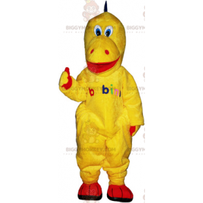 Traje de mascote de dinossauro amarelo BIGGYMONKEY™ –