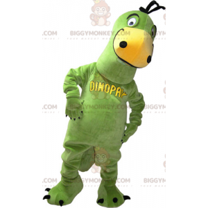 Disfraz de mascota dinosaurio verde BIGGYMONKEY™ -