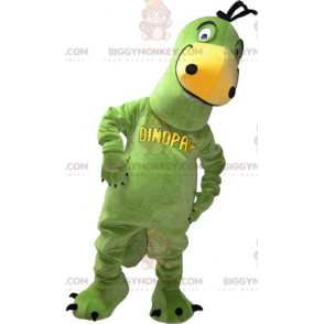 Costume de mascotte BIGGYMONKEY™ de dinosaure vert -