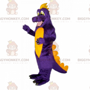 Kostým s usměvavým fialovým a žlutým dinosaurem BIGGYMONKEY™