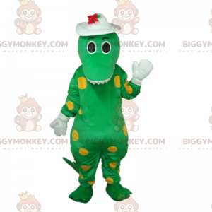 Dragon BIGGYMONKEY™ Mascot Costume with Flower Hat –